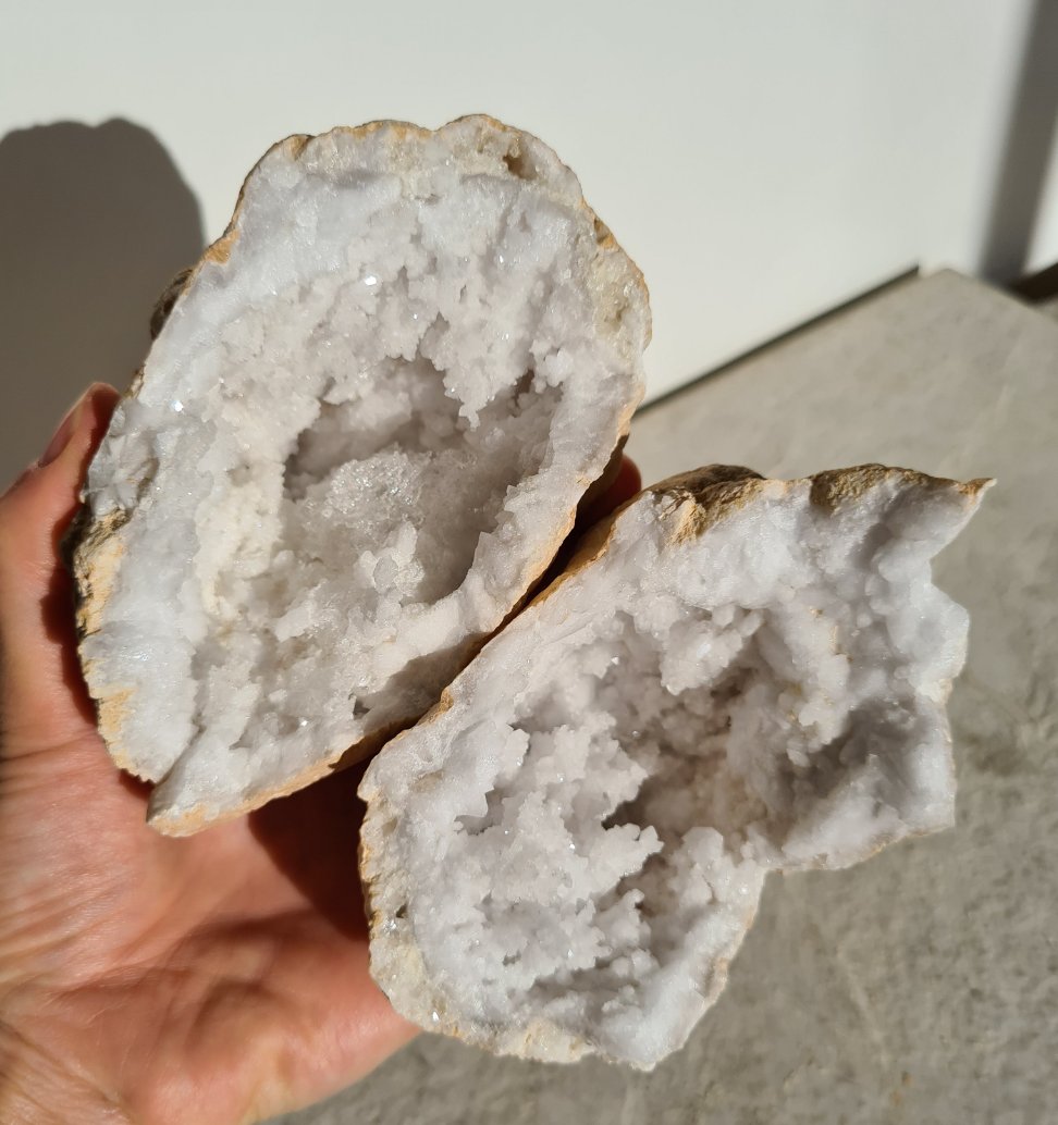 Moroccan Quartz Geode Pair 2