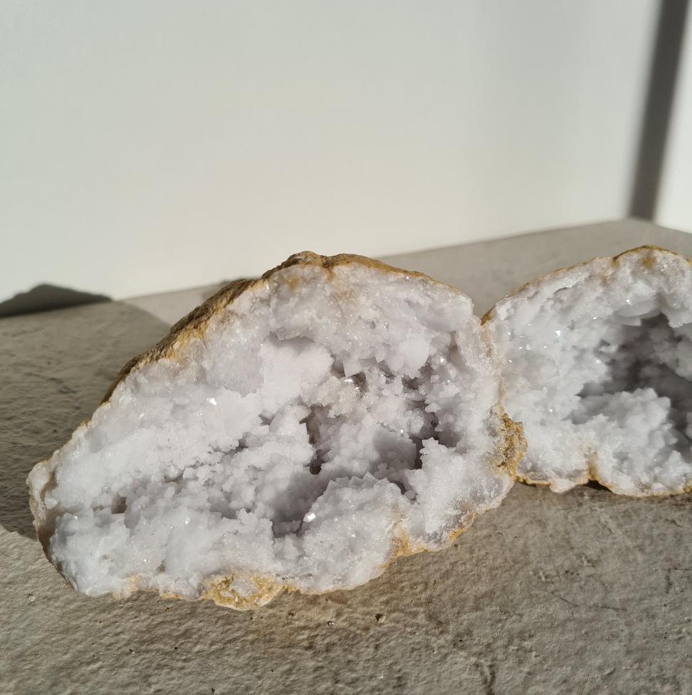 Moroccan Quartz Geode Pair 7