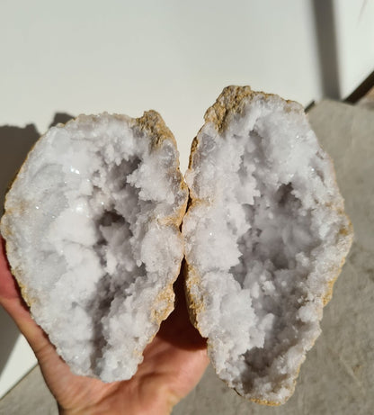 Moroccan Quartz Geode Pair 7