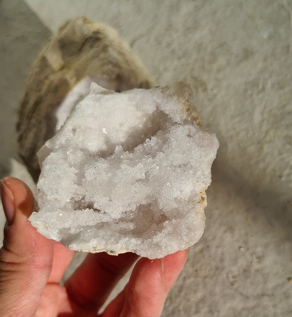 Moroccan Quartz Geode Pair 13